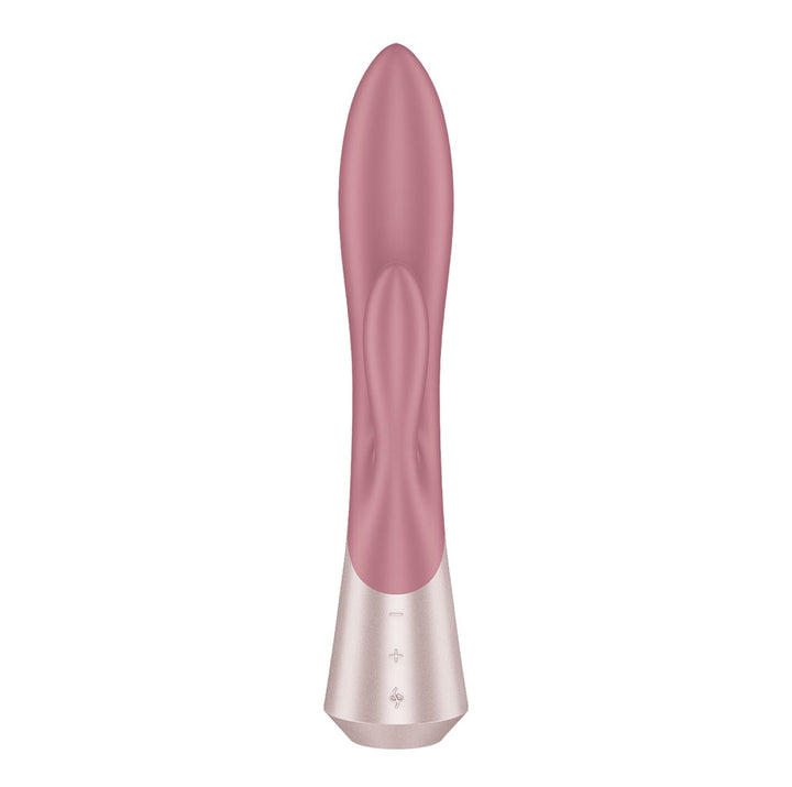 Satisfyer Pearl Bunny 1 - Rotating Rabbit Vibrator in Pink, angled view