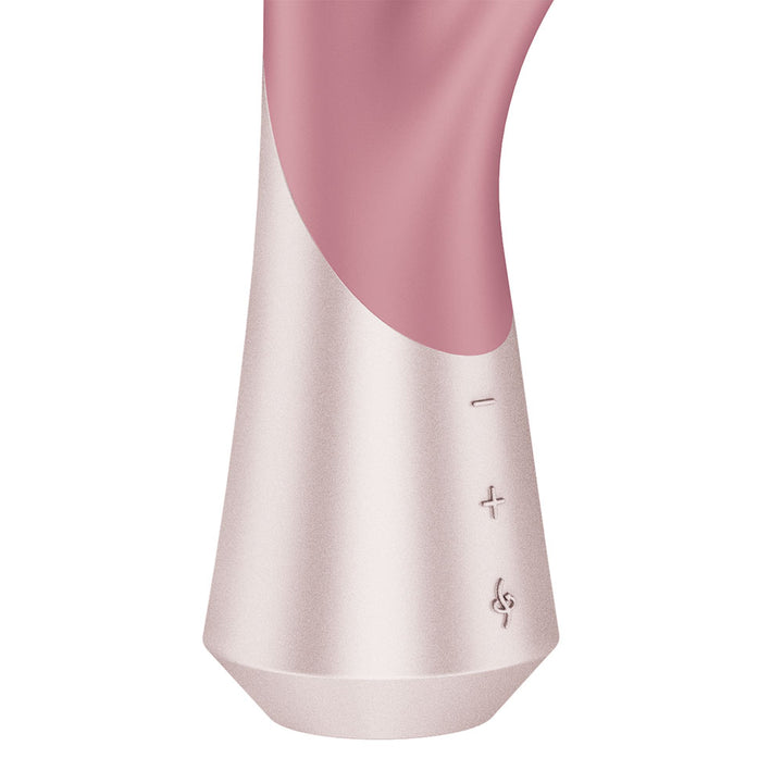 Satisfyer Pearl Bunny 1 - Rotating Rabbit Vibrator in Pink, close-up detail