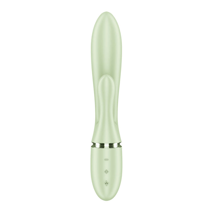 Satisfyer Pearl Bunny 2 in Light Green, angled view