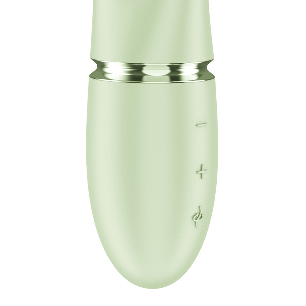 Satisfyer Pearl Bunny 2 in Light Green, close-up detail