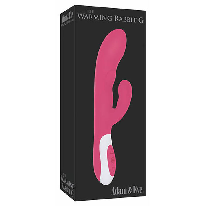Adam & Eve The Warming Rabbit G - Pink 21.6 cm (8.5'') USB Rechargeable Warming Rabbit Vibrator – Sex toys NZ by Naughtyhut. Discreet delivery nationwide.