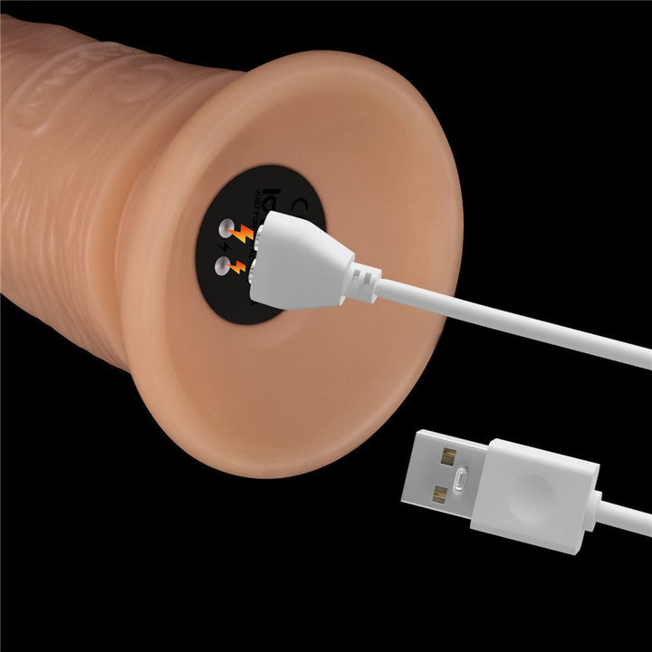 7 Inch Power Basics - Flesh 18 cm USB Rechargeable Vibrating Dong – Sex toys NZ by Naughtyhut. Discreet delivery nationwide.