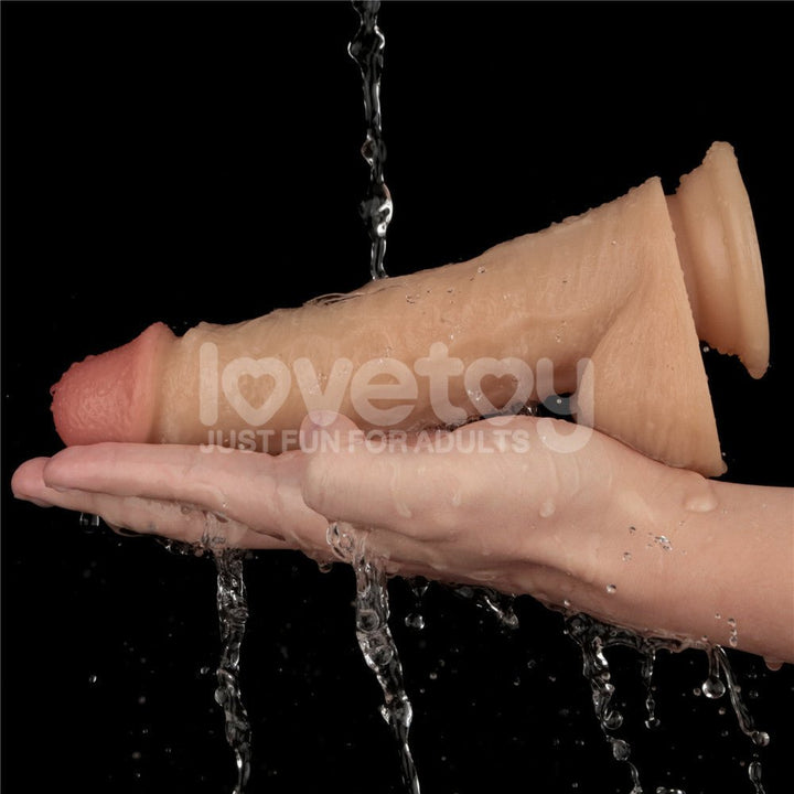8 Inch Power Basics - Flesh 20 cm USB Rechargeable Vibrating Dong – Sex toys NZ by Naughtyhut. Discreet delivery nationwide.