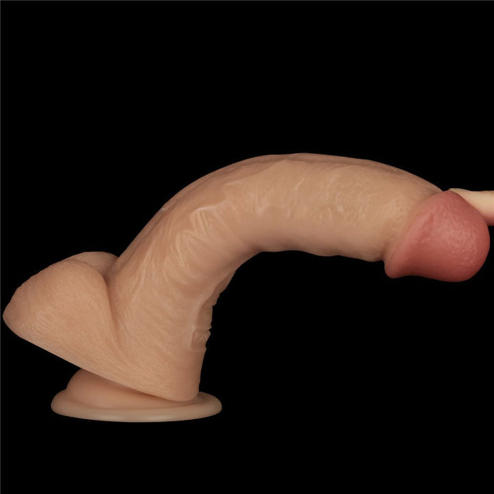 8 Inch Power Basics - Flesh 20 cm USB Rechargeable Vibrating Dong – Sex toys NZ by Naughtyhut. Discreet delivery nationwide.