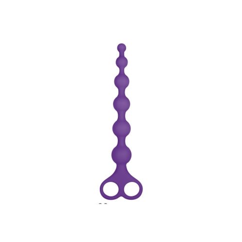 8" Ribbed Silicone Anal Beads – Sex toys NZ by Naughtyhut. Discreet delivery nationwide.
