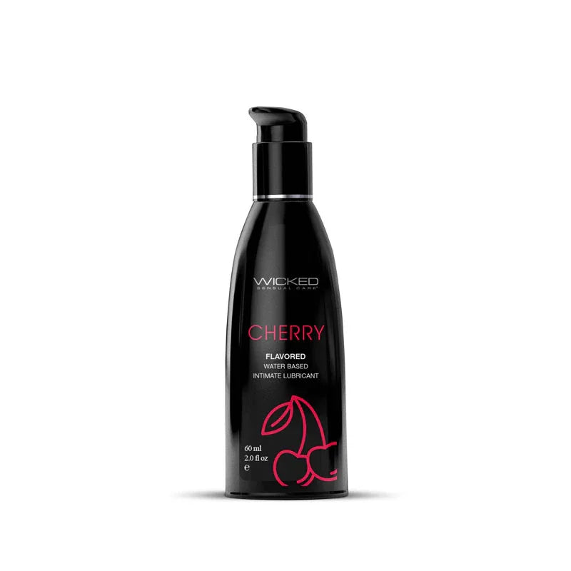 Wicked Aqua Cherry Flavoured Water-Based Lubricant 60ml