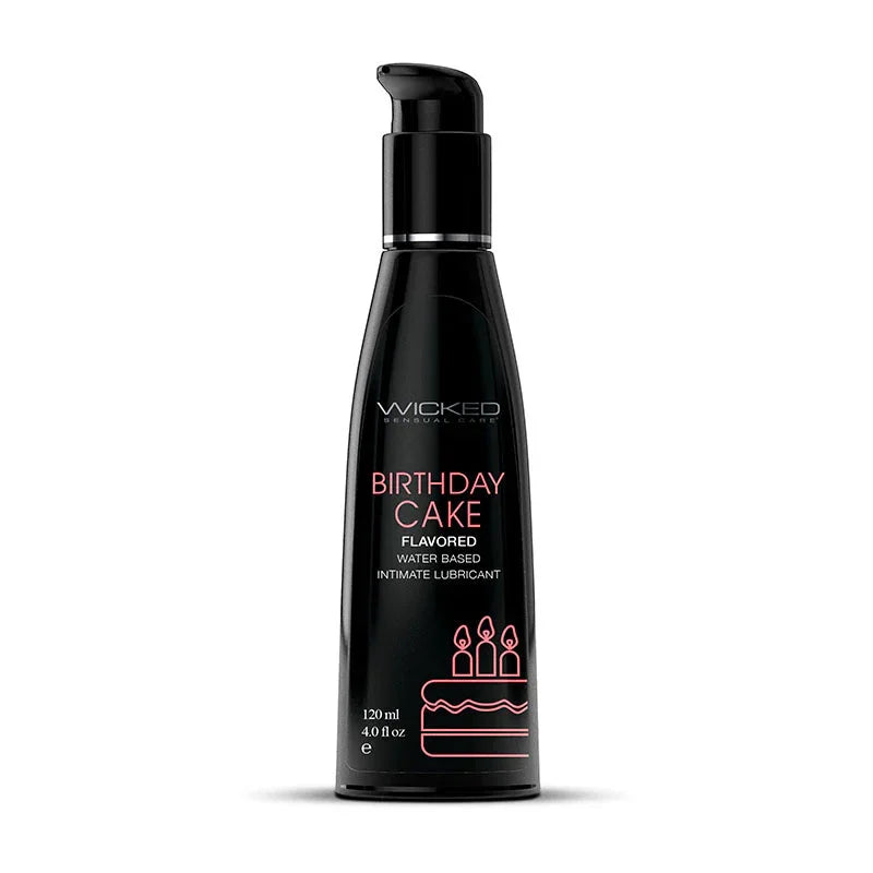 Wicked Aqua Birthday Cake Flavoured Water-Based Lubricant 120ml