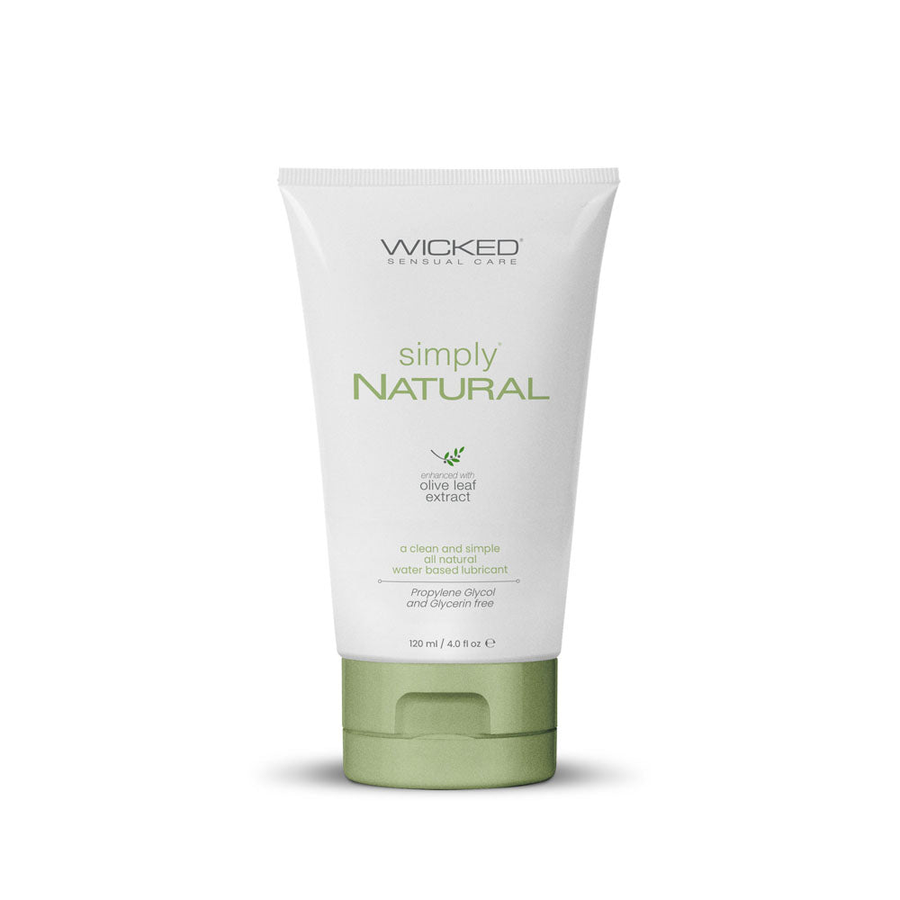 Wicked Simply Natural 120 ml, white tube with green cap standing on its cap, front label