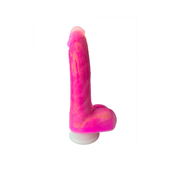 Adam & Eve The Squiggler thrusting dildo in pink with suction base