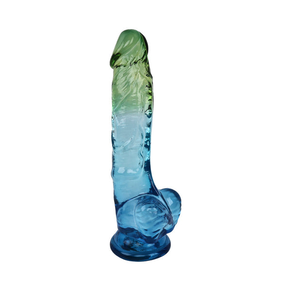 Adam & Eve Seaside Dreams realistic dildo in blue and green