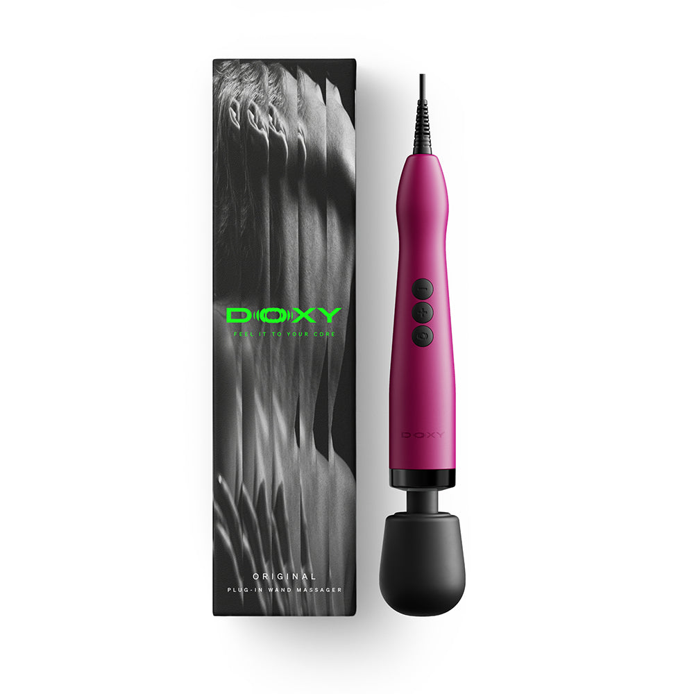 Doxy Original plug-in massager wand in pink