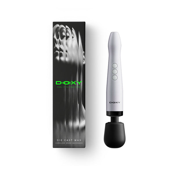 Doxy Die Cast Max cordless wand massager in white