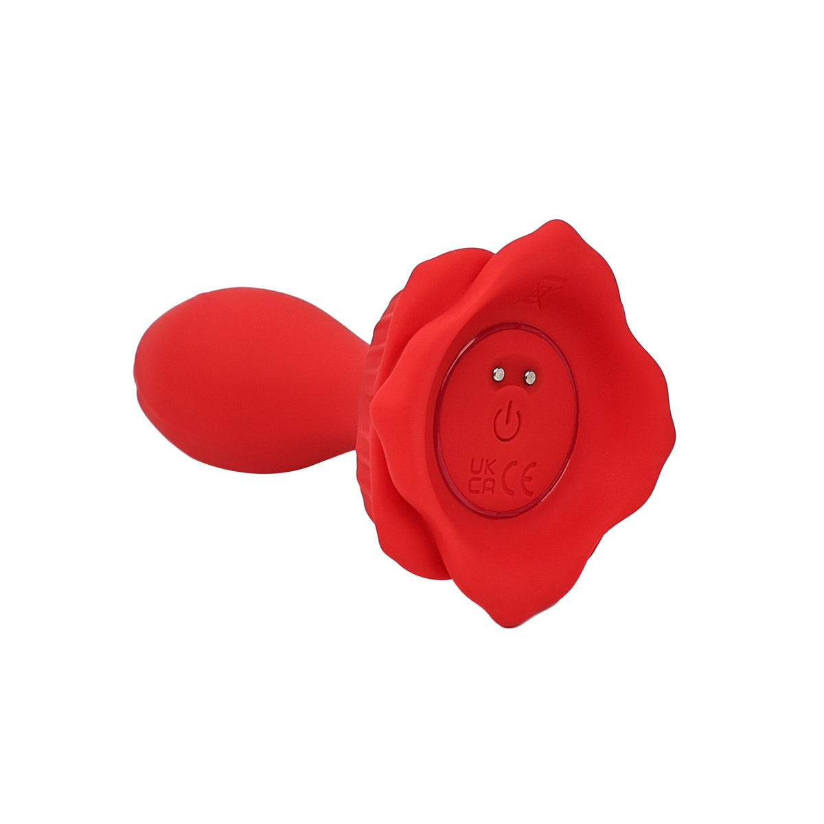 Adam & Eve The Rosebud plug shown with wireless remote