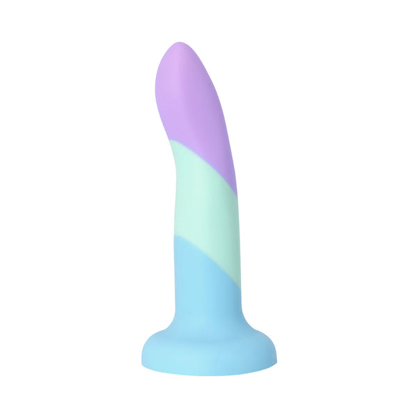 Adam & Eve Bliss liquid silicone dildo in ombre colours