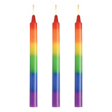 Master Series Pride Candles - Rainbow Drip Candles - Set of 3