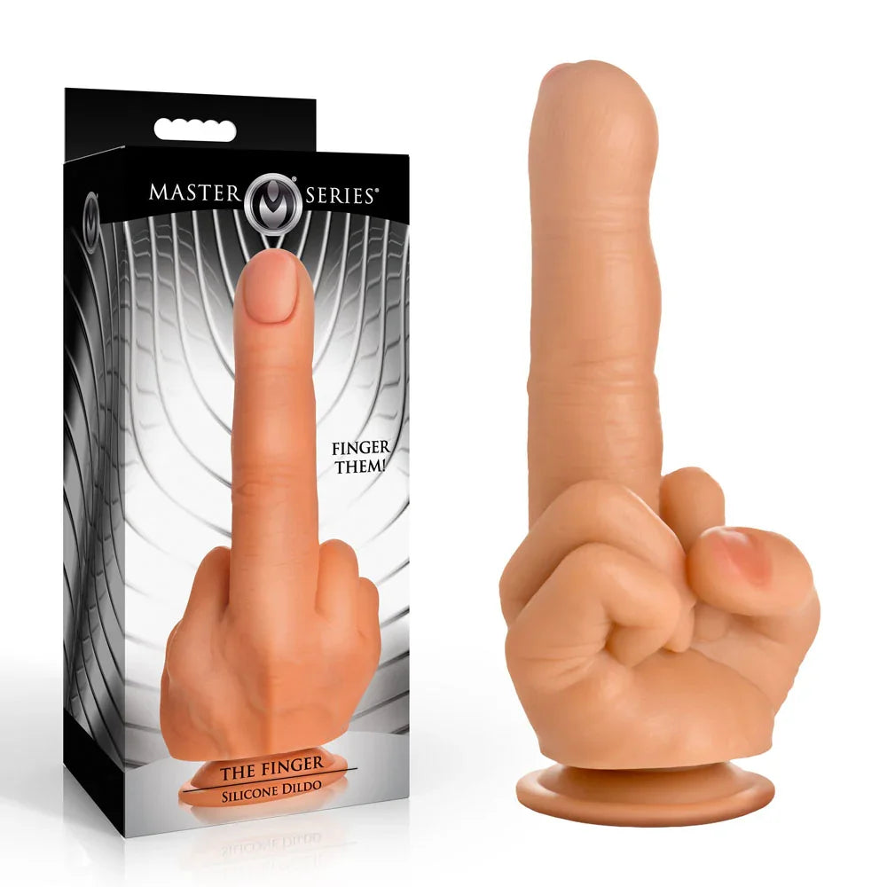 XR Brands Master Series The Finger Giant Finger Dildo 21.3cm, Flesh
