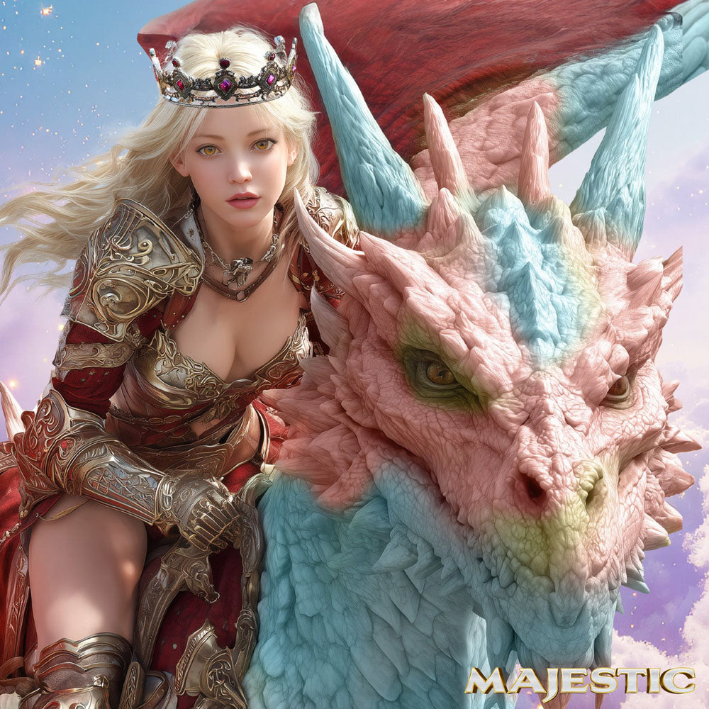 Majestic Seraphina - Opal 22.6 cm Dragon Fantasy Dildo