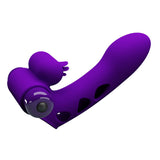 Party Up MIKE Finger Vibe - Purple - Purple Vibrating Finger Vibrator