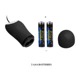 Party Up JASON Vibrating Anal Plug - Black 8.5 cm Vibrating Butt Plug with Remote