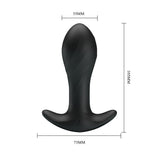 Party Up KEITH Vibrating Plug - Black 10.5 cm USB Rechargeable Vibrating Butt Plug