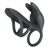 Party Up MARK Vibrating Penis Sleeve - Black USB Rechargeable Vibrating Cock Sleeve