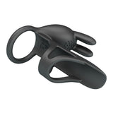 Party Up MARK Vibrating Penis Sleeve - Black USB Rechargeable Vibrating Cock Sleeve