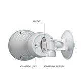 CRAZY BULL FLORA Vibrating Stroker - Flesh USB Rechargeable Vibrating Squeezeable Vagina Stroker with Suction Base