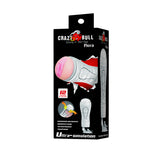 CRAZY BULL FLORA Vibrating Stroker - Flesh USB Rechargeable Vibrating Squeezeable Vagina Stroker with Suction Base
