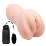CRAZY BULL LEA Vibrating Vagina Stroker - Flesh Vibrating Vagina Stroker