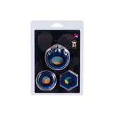 Buy Maia LONZO - Blue Silicone Cock Rings - Set of 3 – Naughtyhut NZ sex toys online. Discreet delivery & top brands.