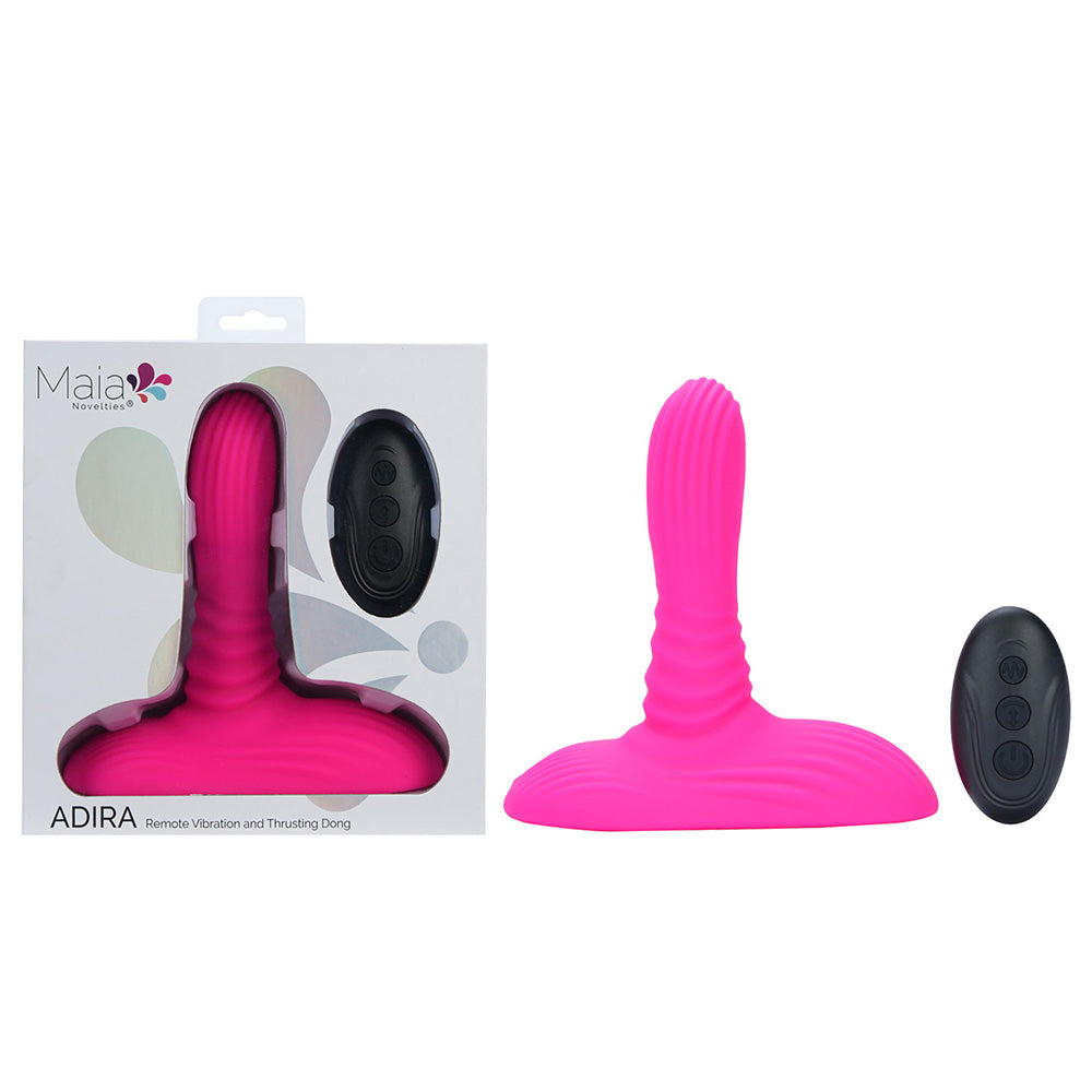 Maia Toys Maia ADIRA - Pink USB Rechargeable Thrusting Vibrator with Wireless Remote