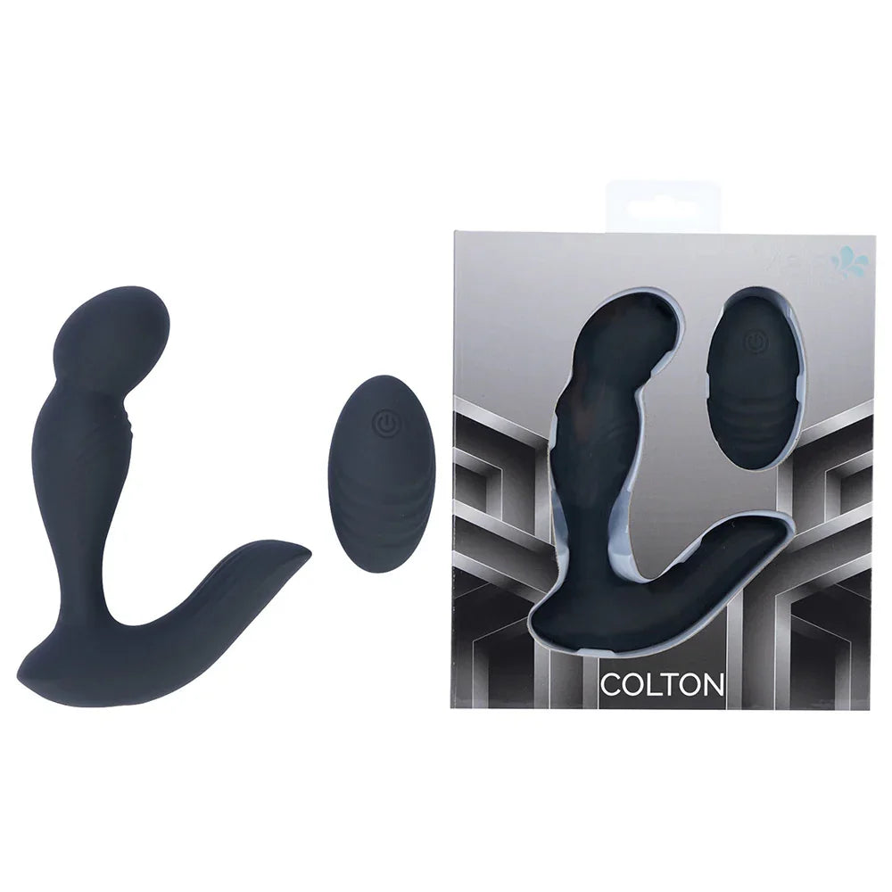 Maia Toys Maia Colton Vibrating Prostate Massager with Remote, Black