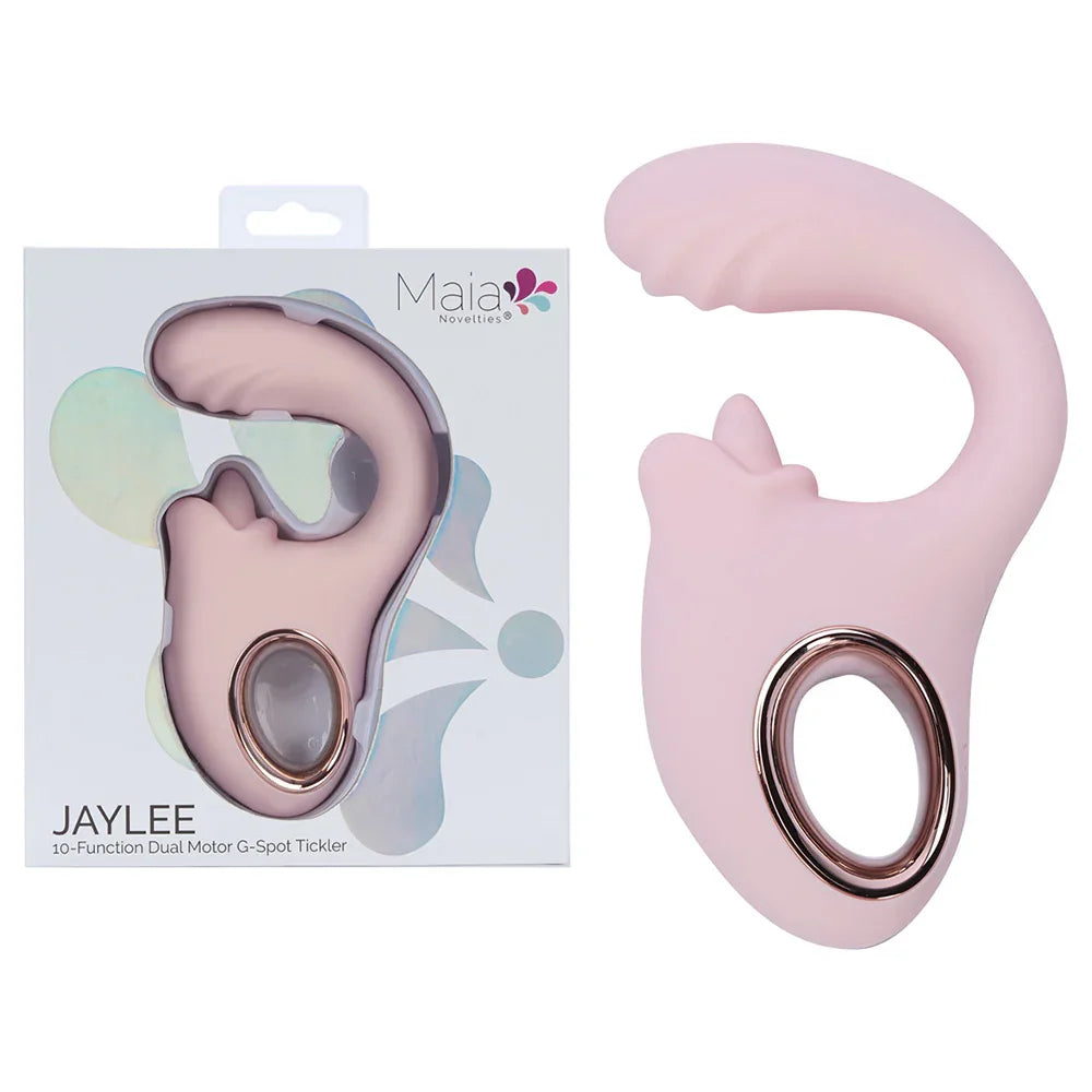 Maia Toys Maia Jaylee Dual-Motor Rechargeable Vibrator, Pink