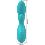 Party Up DALIDA - Teal - Teal 16.2 cm USB Rechargeable Rabbit Vibrator