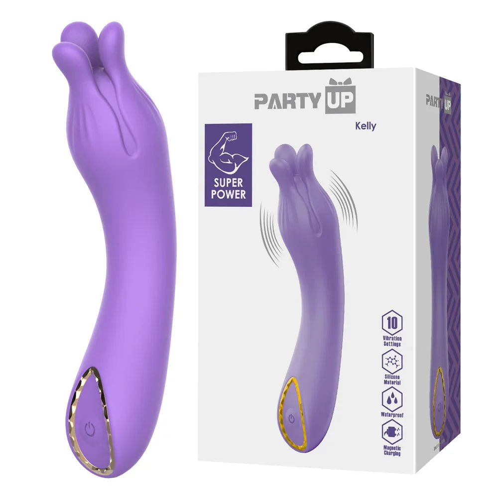Party Up Kelly Vibrator 13.7cm, Purple