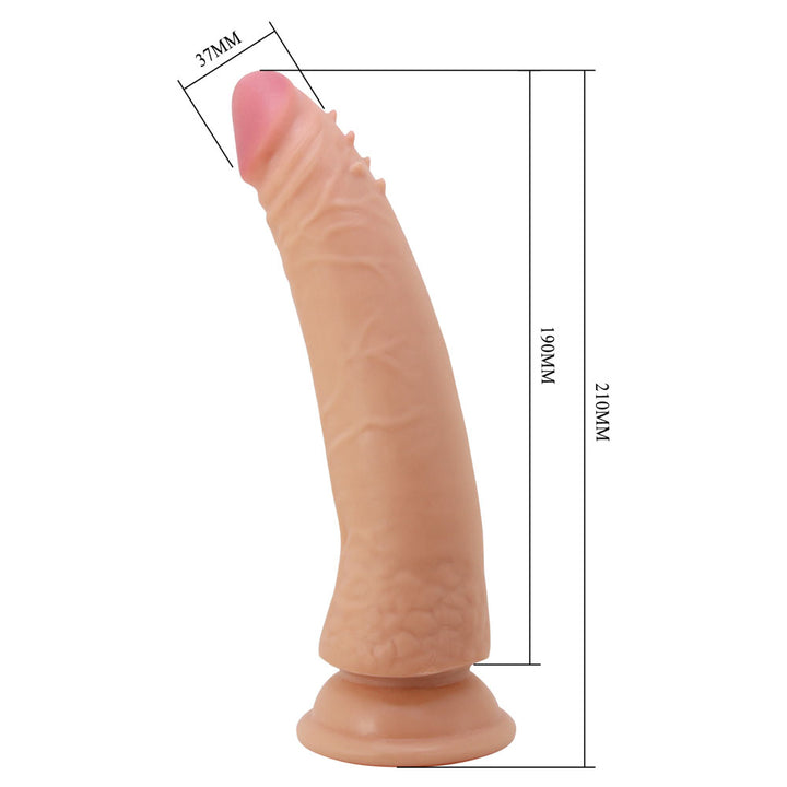 Party Up STEVEN Slide Skin Dong - Flesh 21 cm Flexible Dildo