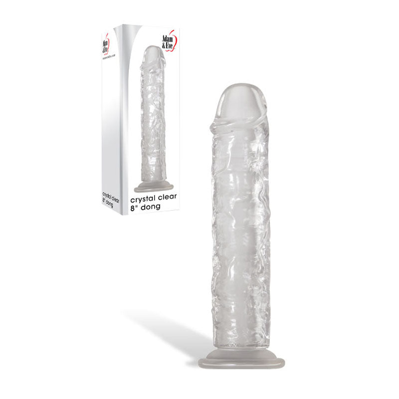 Clear silicone product with packaging on a white background