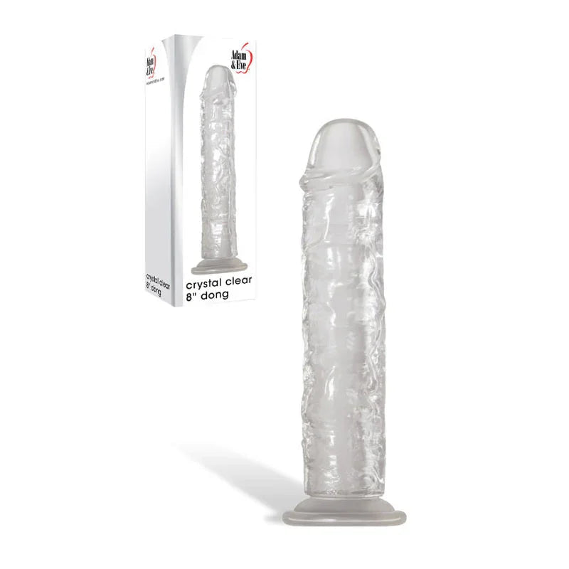 Huge Dildos category — Adam & Eve Crystal Clear Dong 20.3cm