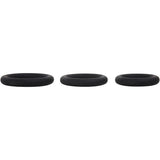 Buy Adam & Eve Silicone Penis Ring Set - Black Cock Rings - Set of 3 Sizes – Naughtyhut NZ sex toys online. Discreet delivery & top brands.