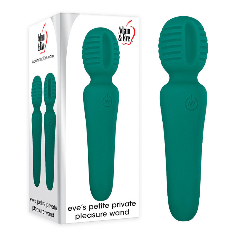 Adam & Eve Petite Private Pleasure Wand - Green 14.8 cm USB Rechargeable Massager Wand – Sex toys NZ by Naughtyhut. Discreet delivery nationwide.