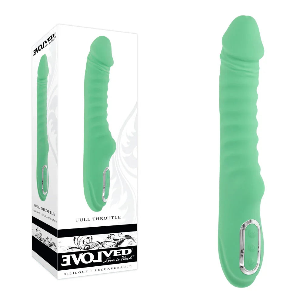 Evolved Full Throttle Powerful Vibrator, Mint Green