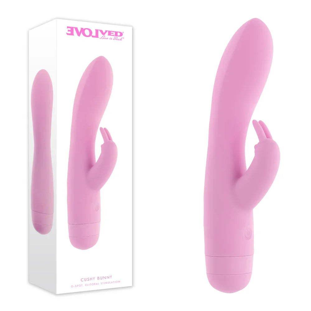 Evolved Cushy Bunny Soft Rabbit Vibrator, Pink