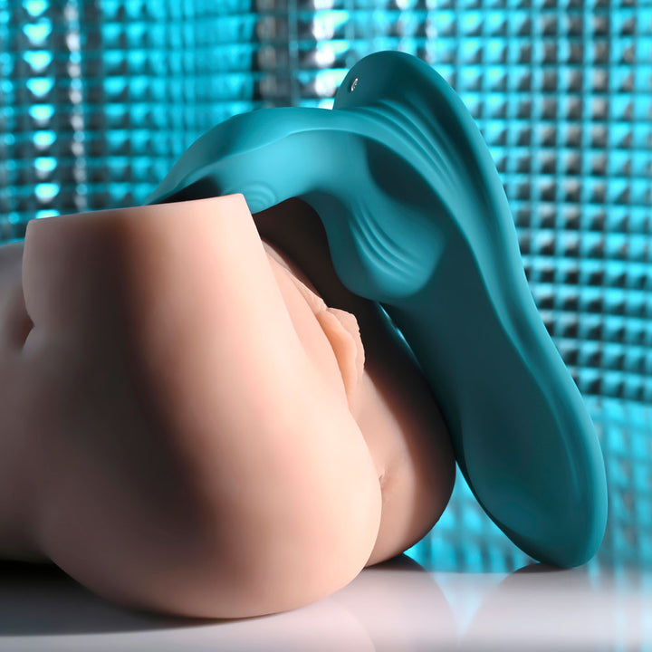 Evolved Bump & Grind in Teal shown in place against a flesh-tone body model