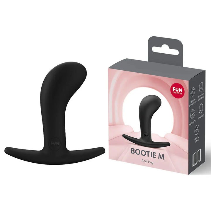 Fun Factory Bootie M Medium Butt Plug - Black