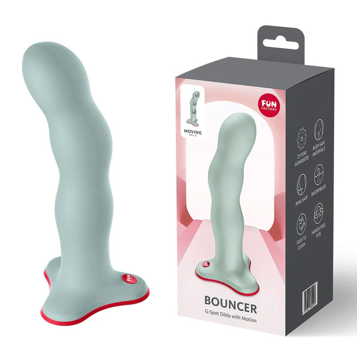 Fun Factory Bouncer Weighted Dildo - Light Green