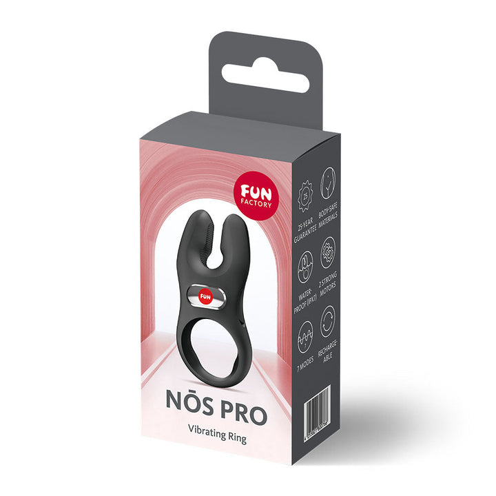 Fun Factory NOS Pro Vibrating Cock Ring - Black, view 9