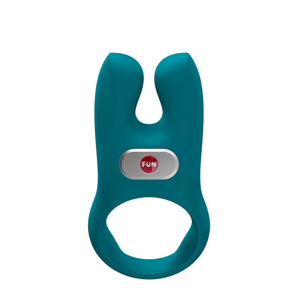 Fun Factory NOS Pro Vibrating Cock Ring - Bottle Green, view 2