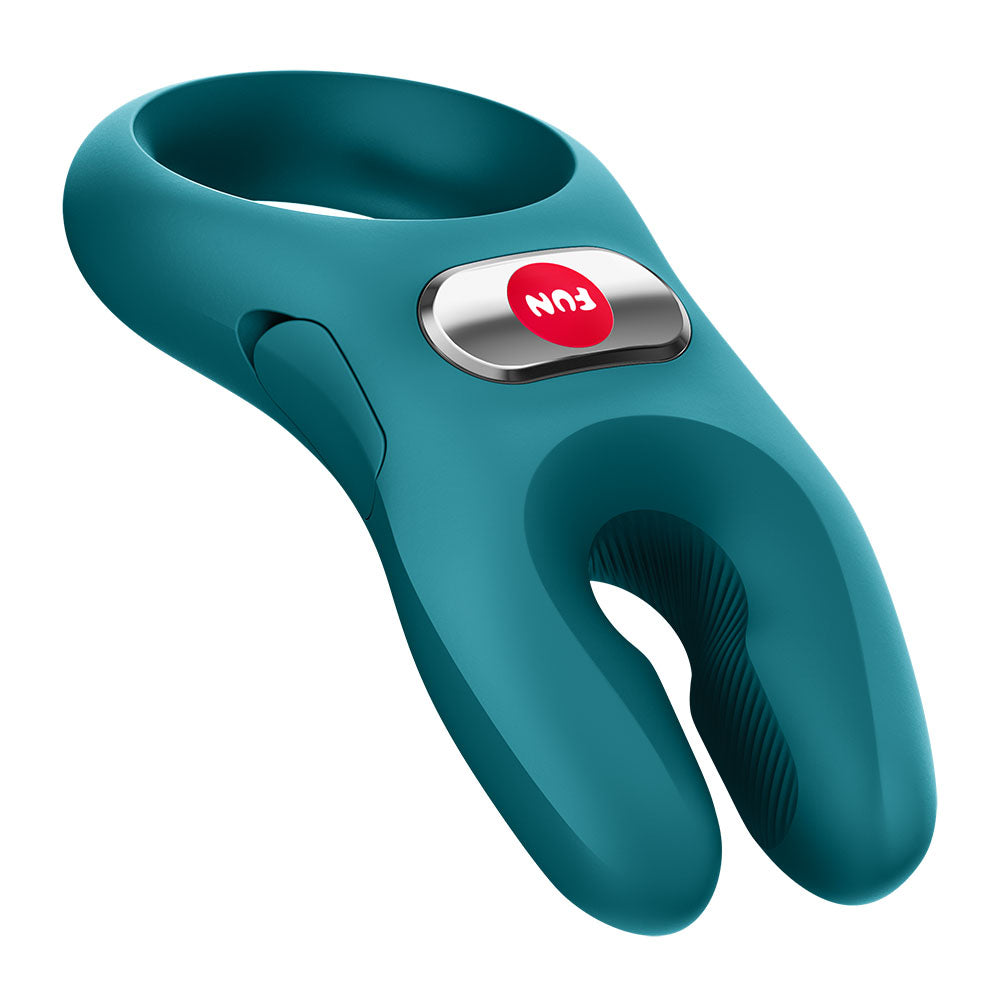 Fun Factory NOS Pro Vibrating Cock Ring - Bottle Green, view 8