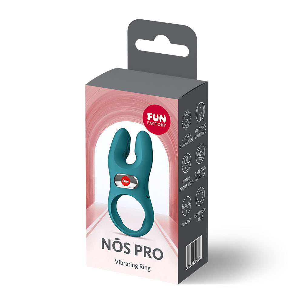 Fun Factory NOS Pro Vibrating Cock Ring - Bottle Green, view 9