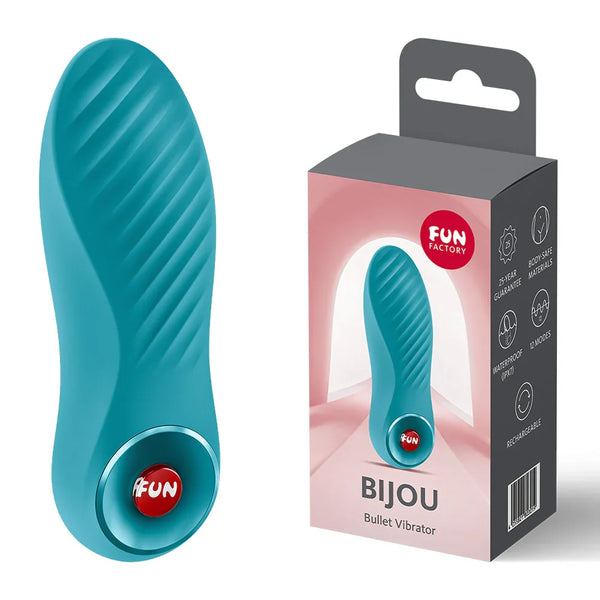 Fun Factory Bijou Clitoral Stimulator - Aquamarine